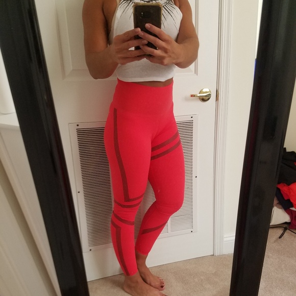 leather workout pants